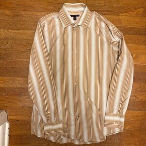 Banana Republic Y2K vertical striped button up Size lg